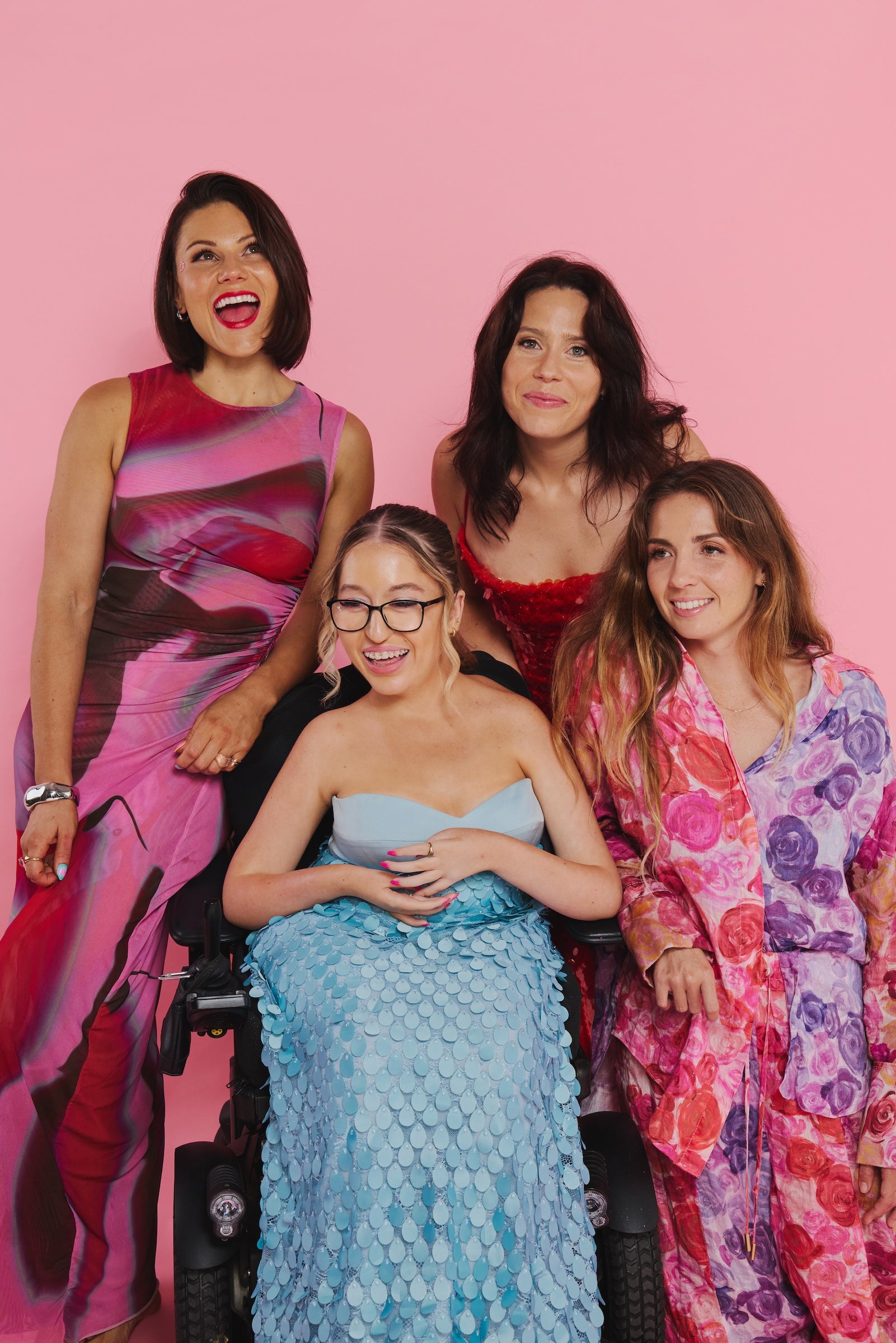A photo of the ByStorm team, including Founder Storm Menzies, Marketing Manager Kelsey Menzies, Accessibility Ambassador Holly Sultana & Graphic Designer Lara Matthews.