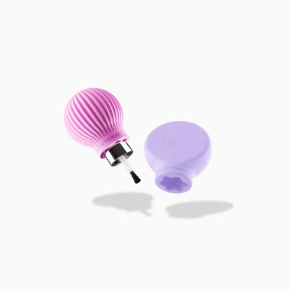 ByStorm Betty pink and Margie lilac accessible makeup grips with nail polish product shot