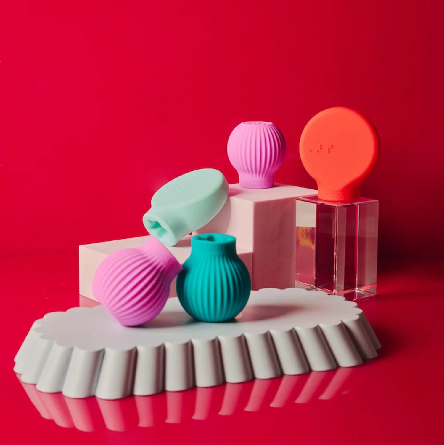 Betty and Margie adaptive makeup grip tools of by ByStorm for accessible beauty